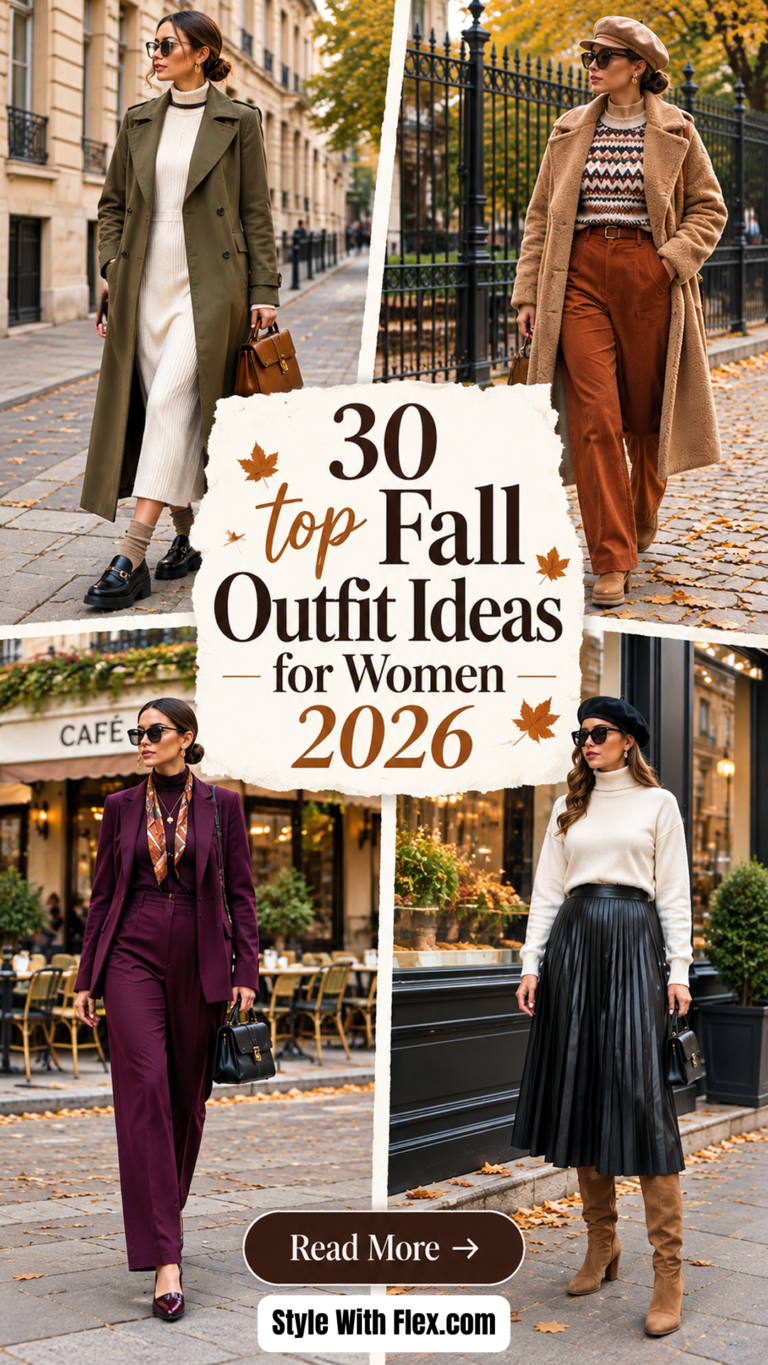 30 Fall Outfit Ideas for Women 2026 Cute & Stylish Fall Outfits