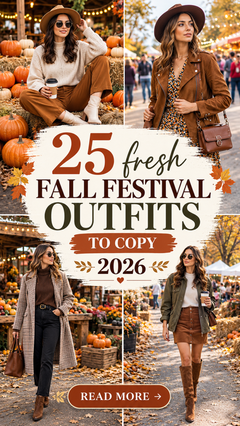 25 Fall Festival Outfits to Copy 2026 | Cute, Trendy & Stylish Fall Festival Outfit Ideas