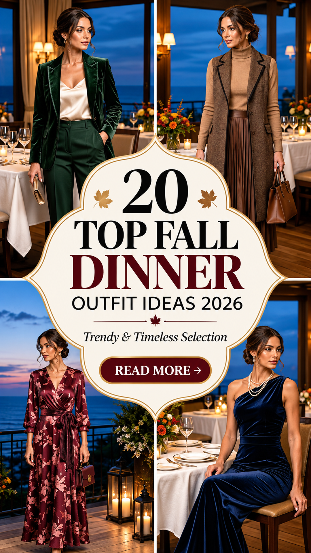 20 Fall Dinner Outfit Ideas 2026 | Chic, Classy & Stylish Fall Dinner Looks