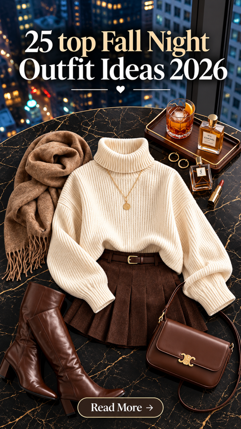 25 Fall Night Outfit Ideas 2026 | Chic, Trendy & Stylish Fall Night Out Outfits