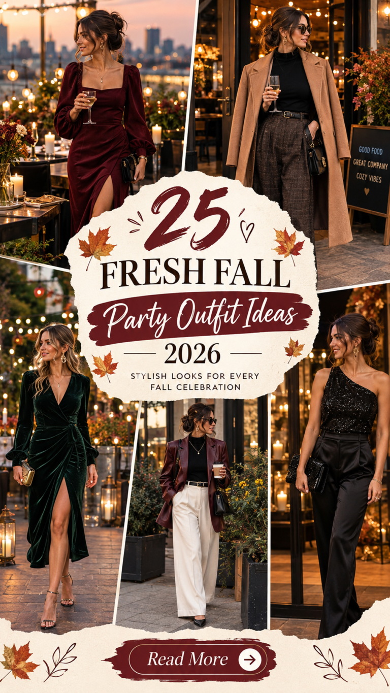 25 Fall Party Outfit Ideas 2026 | Cute, Chic & Trendy Fall Party Outfits