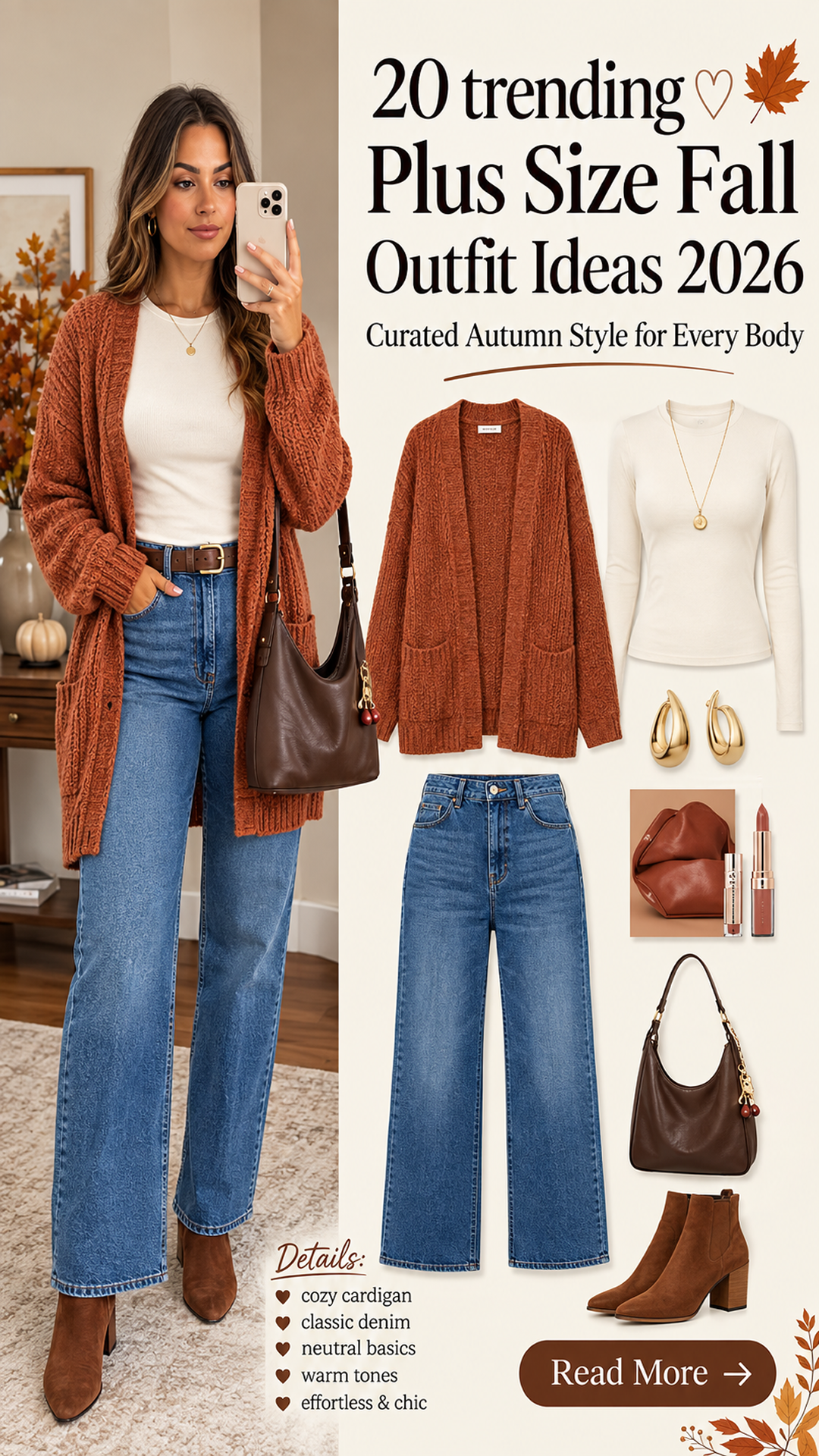 20 Plus Size Fall Outfit Ideas 2026 | Cute, Stylish & Flattering Fall Outfits