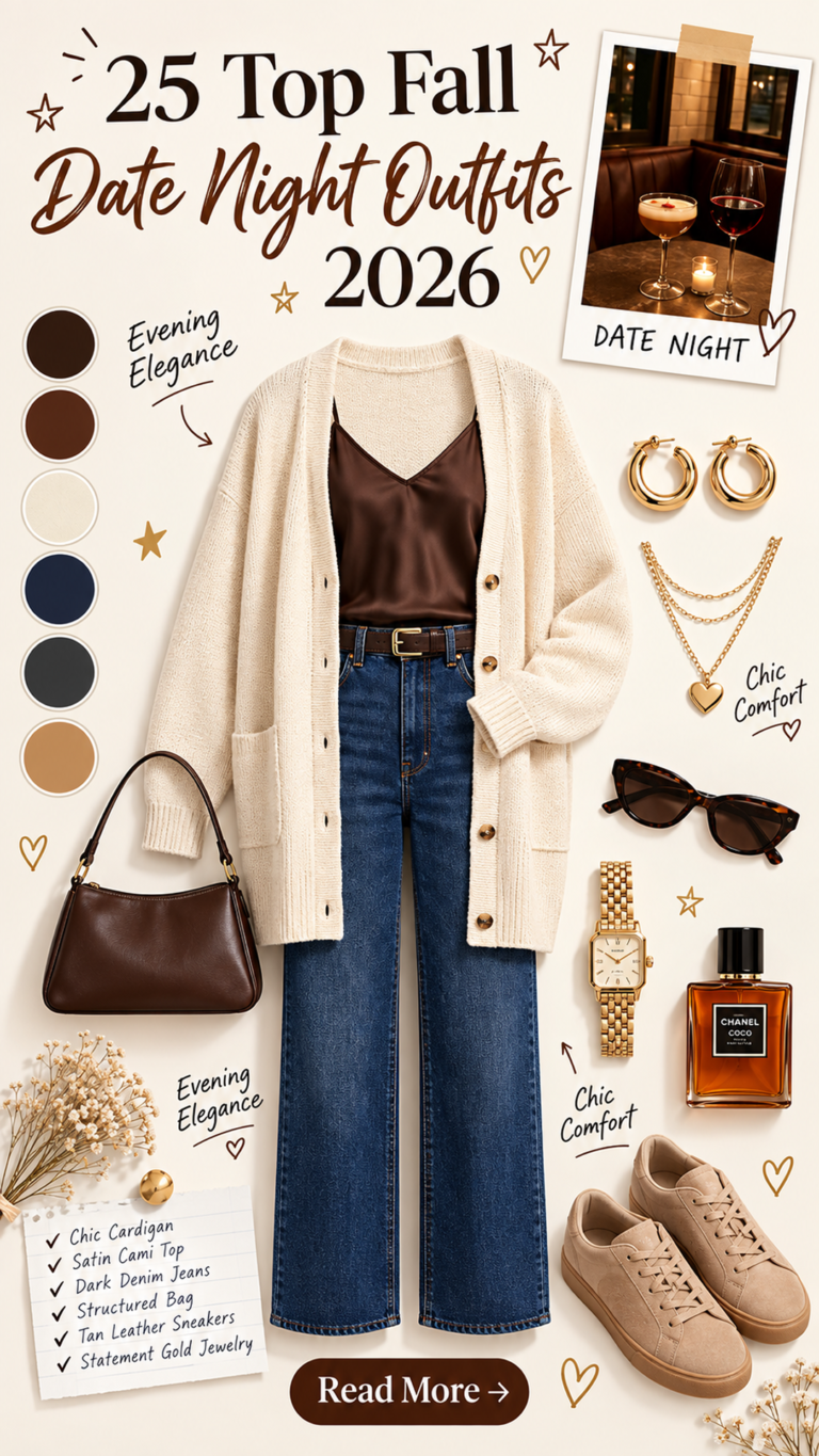 25 Fall Date Night Outfits 2026 | Chic & Romantic Fall Date Night Outfit Ideas