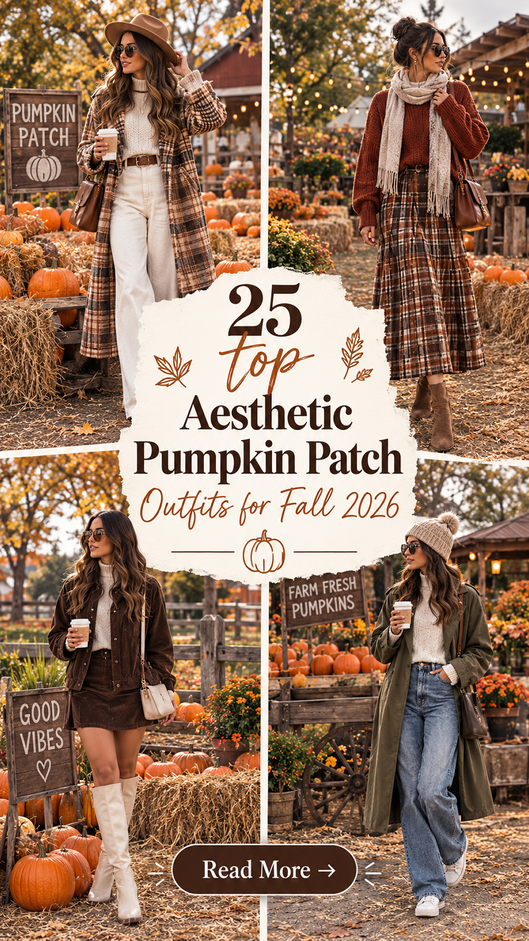 25 Aesthetic Pumpkin Patch Outfits for Fall 2026 | Cute, Cozy & Trendy Pumpkin Patch Outfit Ideas