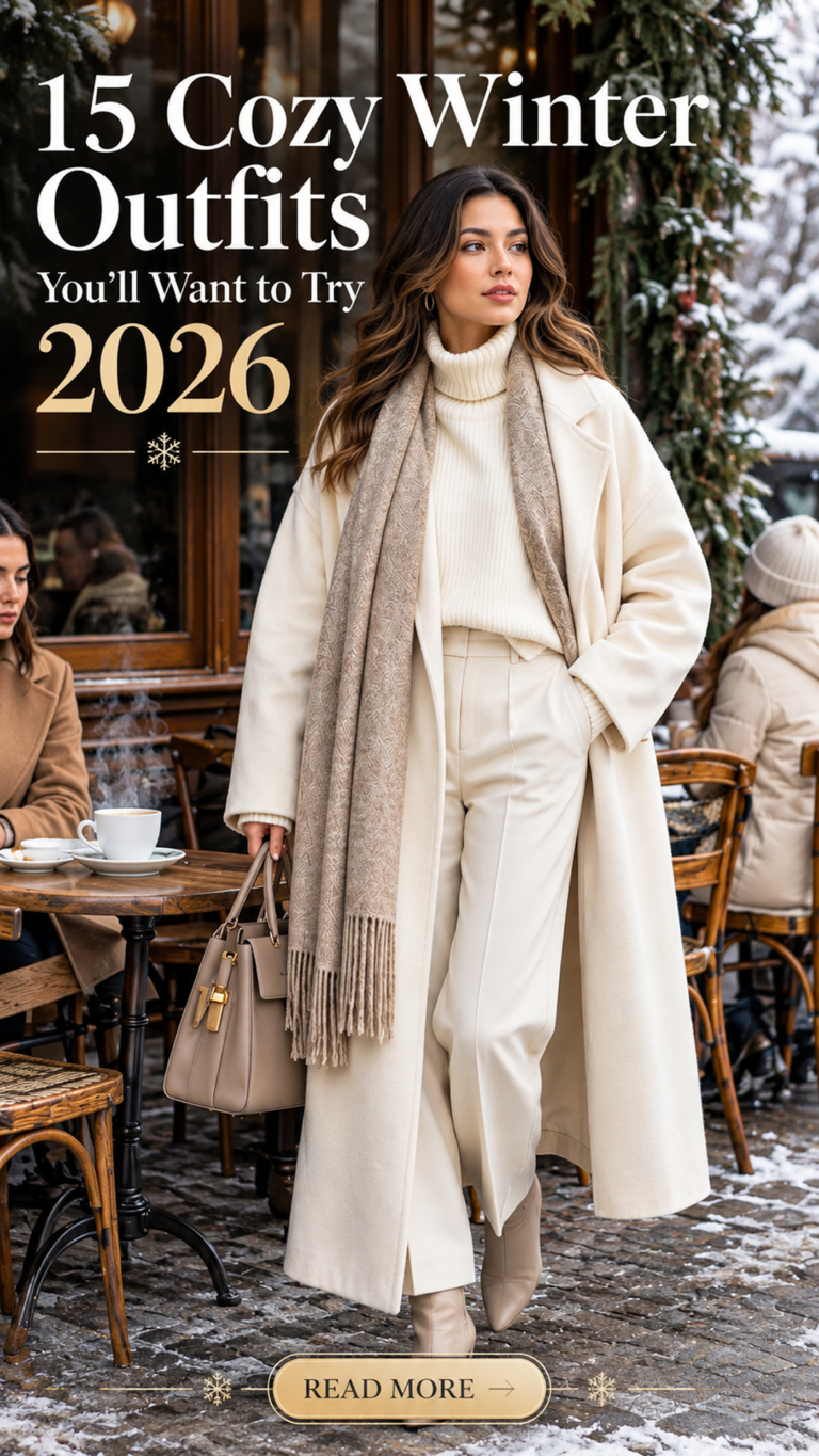 15 Cozy Winter Outfits You’ll Want to Try 2026 | Cute, Stylish & Warm Winter Outfit Ideas