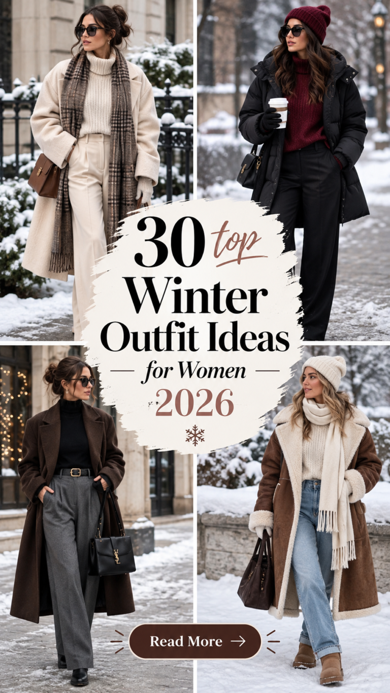 30 Winter Outfit Ideas for Women 2026 | Cute, Cozy & Stylish Winter Outfit Inspiration