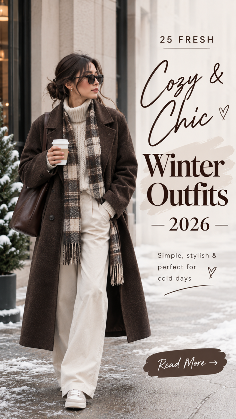 25 Cozy & Chic Winter Outfits 2026 | Cute, Stylish & Trendy Winter Outfit Ideas
