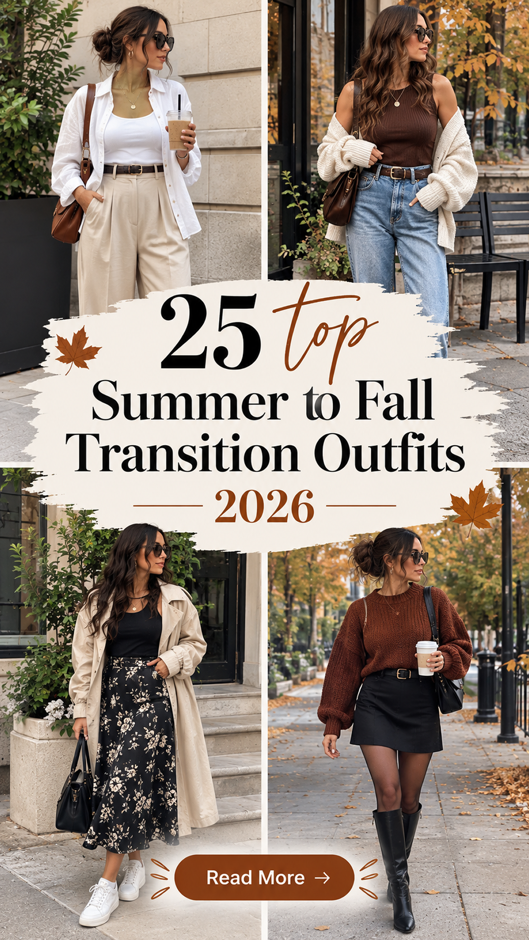 25 Summer to Fall Transition Outfits 2026 | Cute, Chic & Stylish Summer Fall Transition Outfit Ideas