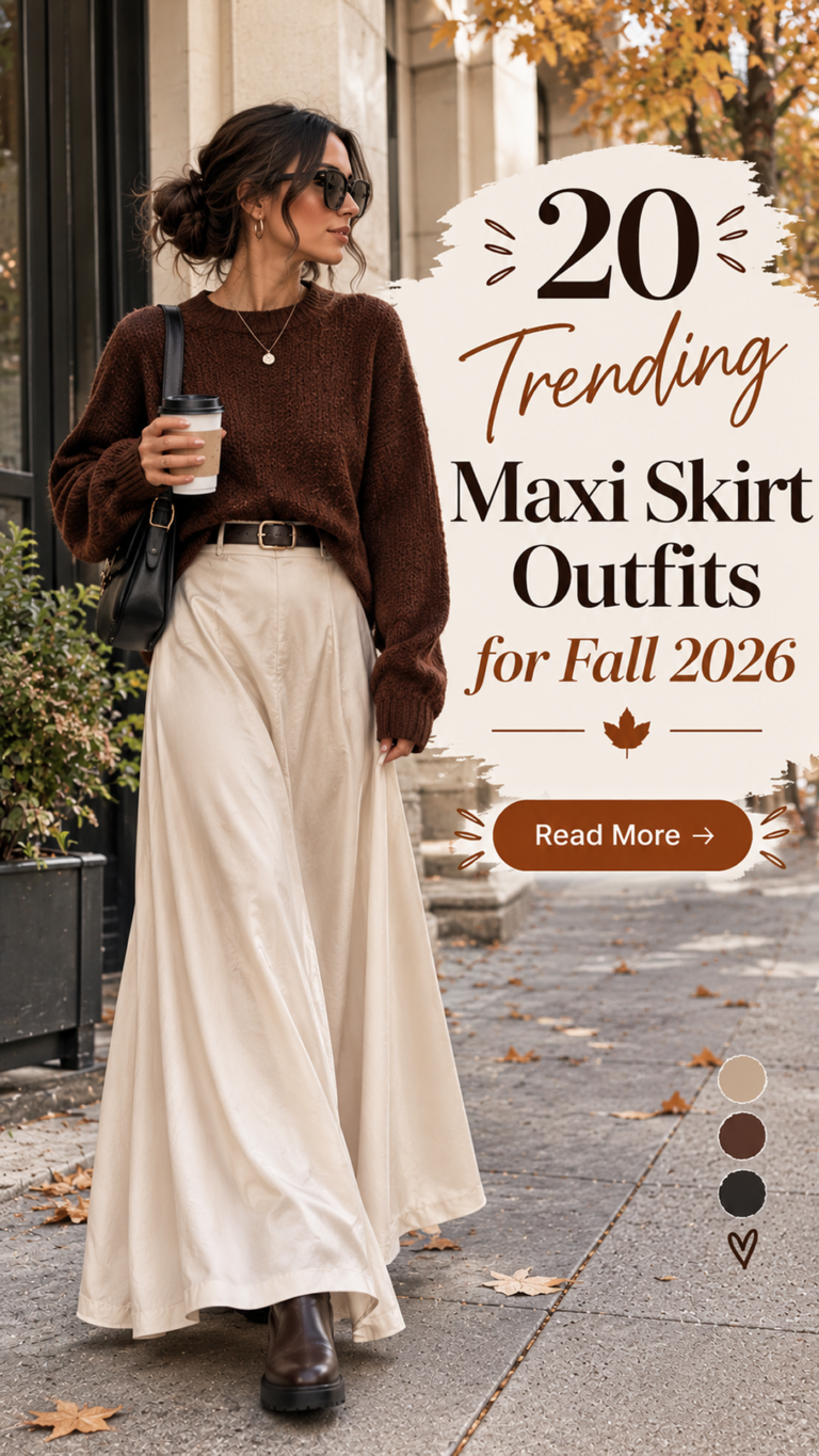 20 Maxi Skirt Outfits for Fall 2026 | Cute, Chic & Stylish Maxi Skirt Outfit Ideas