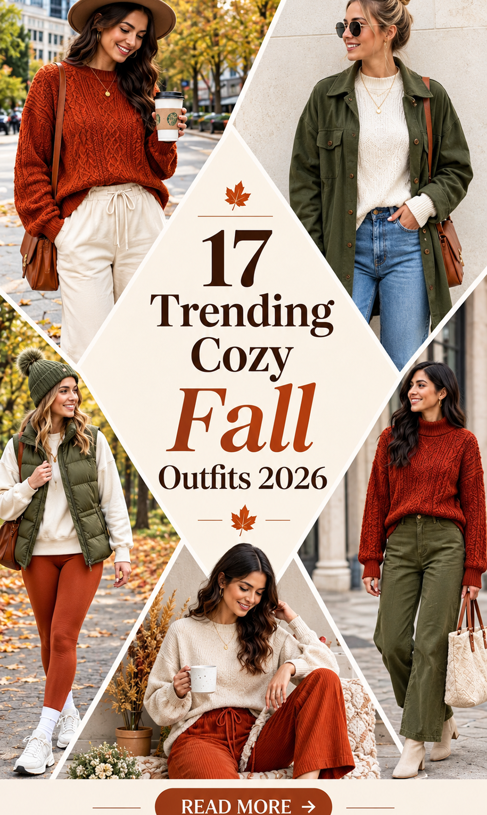 17 Cozy Fall Outfits 2026 for Cold Days & Cozy Autumn Vibes