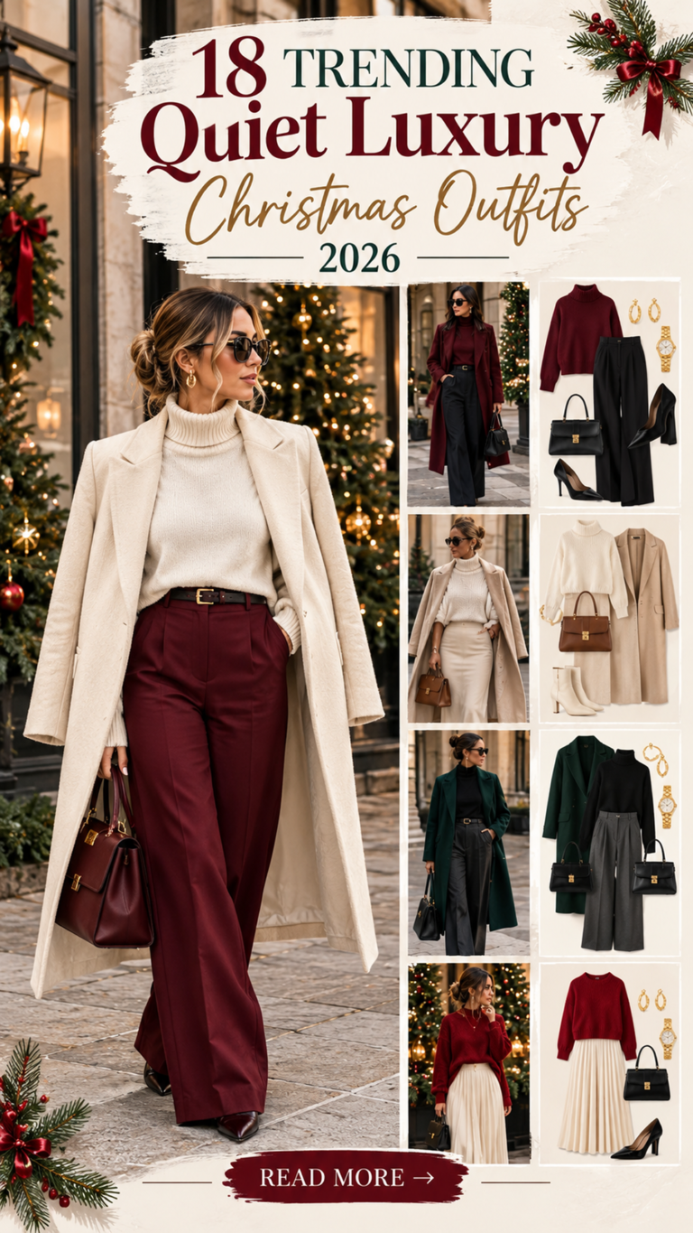 18 Quiet Luxury Christmas Outfits 2026 | Minimalist & Expensive-Looking Holiday Style