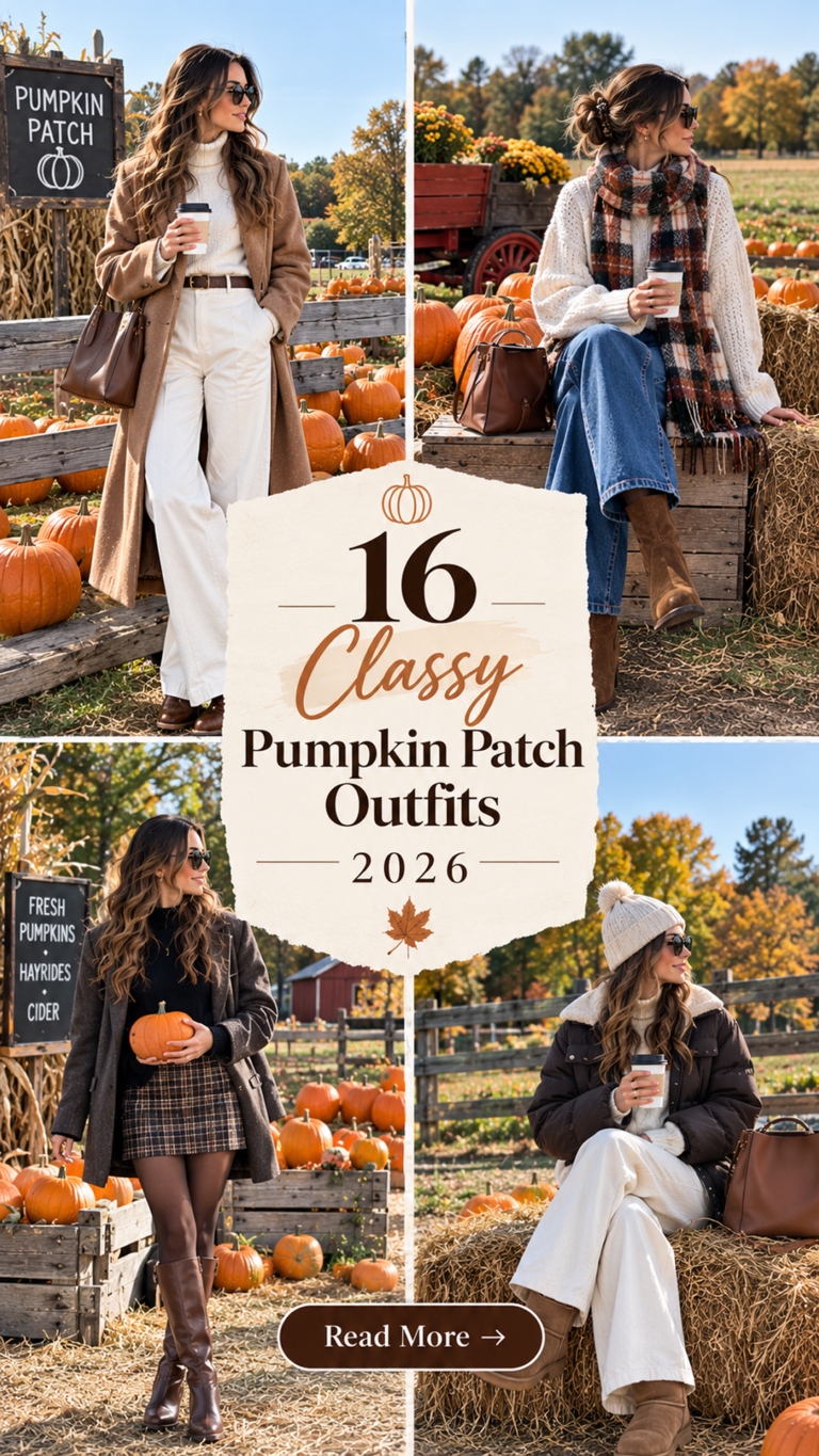 16 Classy Pumpkin Patch Outfits 2026 for an Elegant Autumn Look