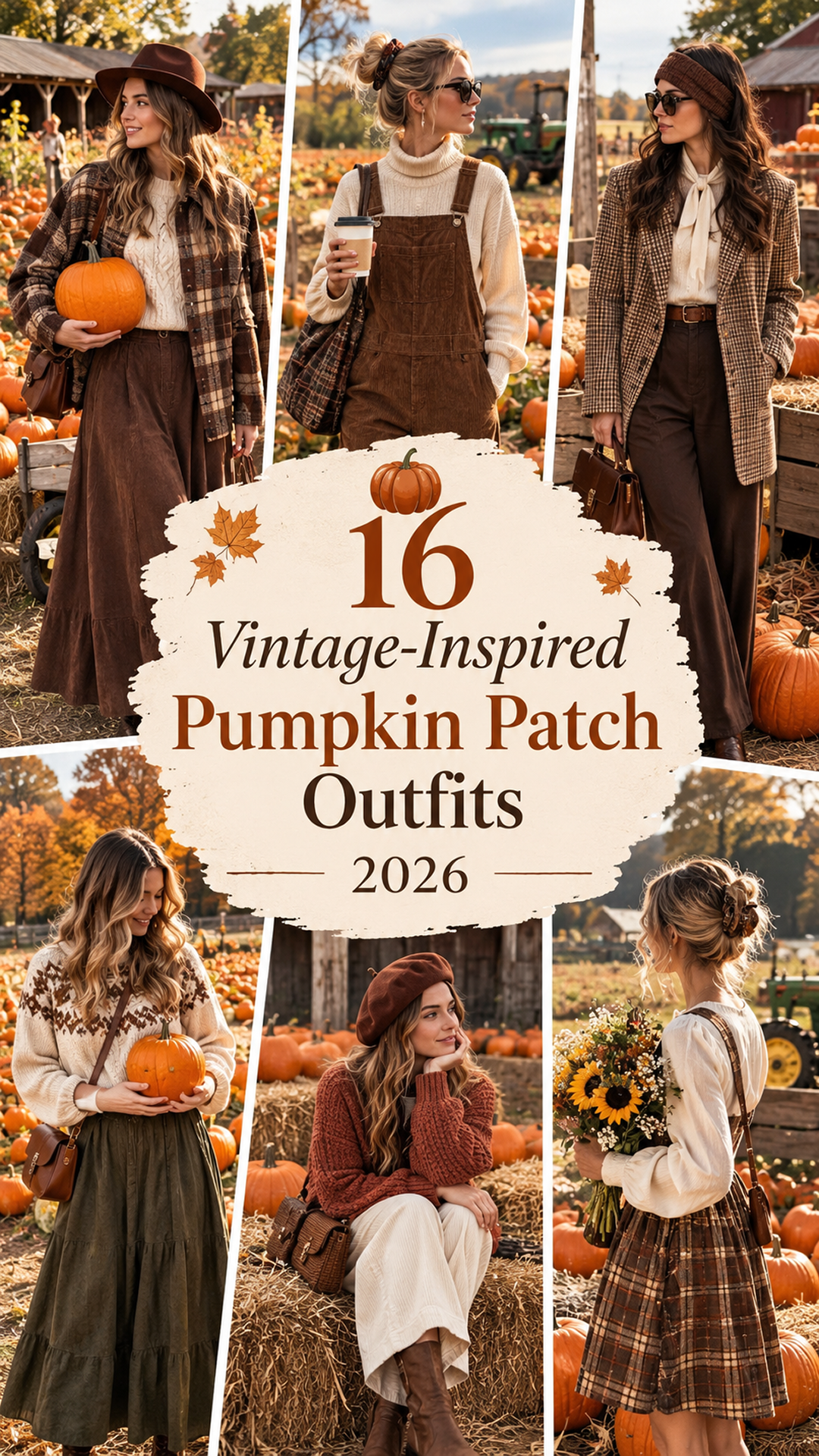 16 Vintage-Inspired Pumpkin Patch Outfits 2026 | Retro Autumn Fashion Ideas