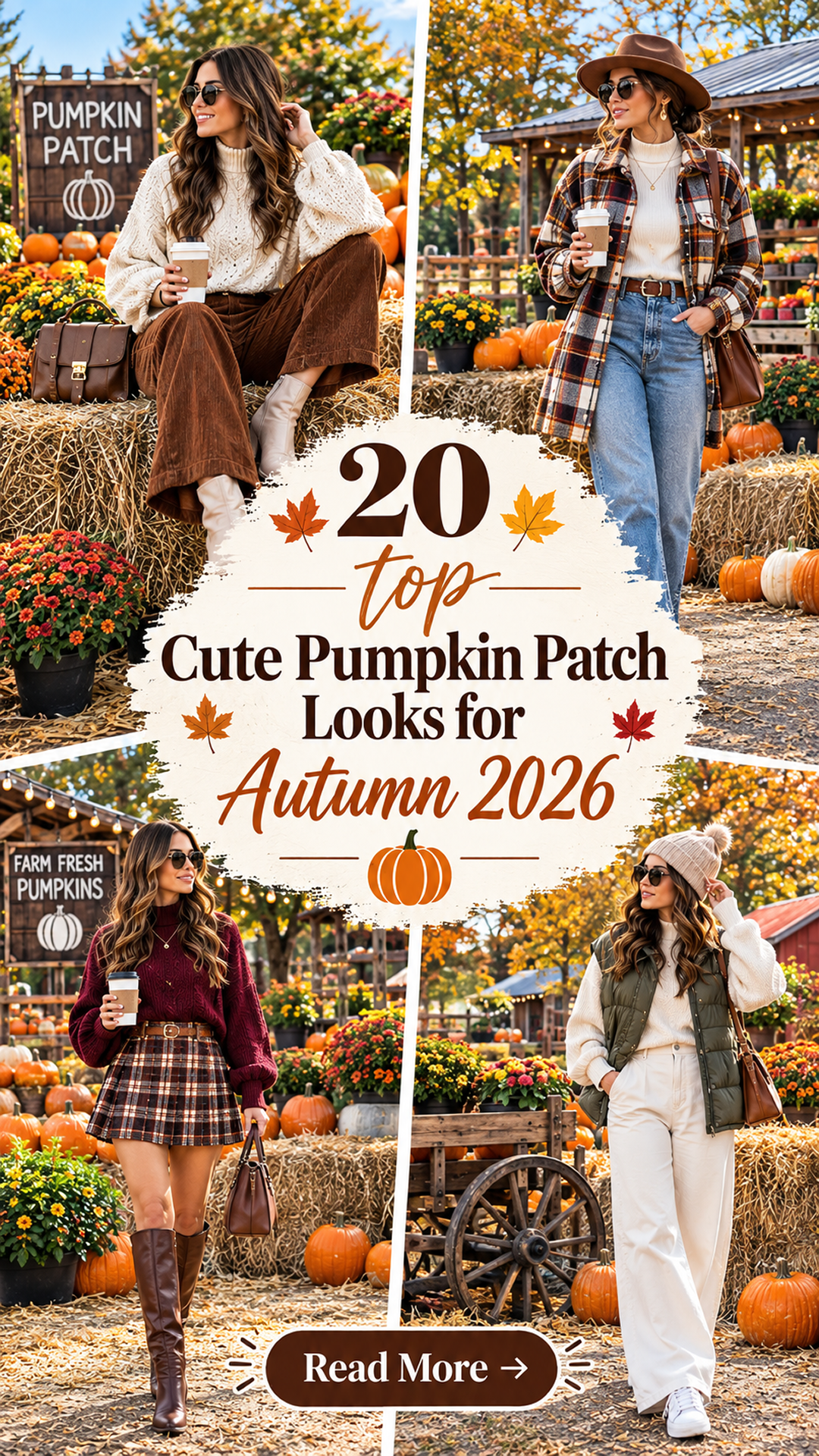 20 Cute Pumpkin Patch Looks for Autumn 2026 | Cozy, Chic & Stylish Pumpkin Patch Outfit Ideas
