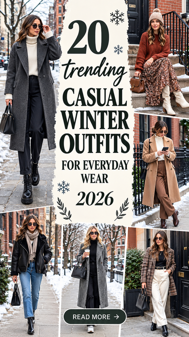 20 Casual Winter Outfits for Everyday Wear 2026 Effortlessly Stylish Looks