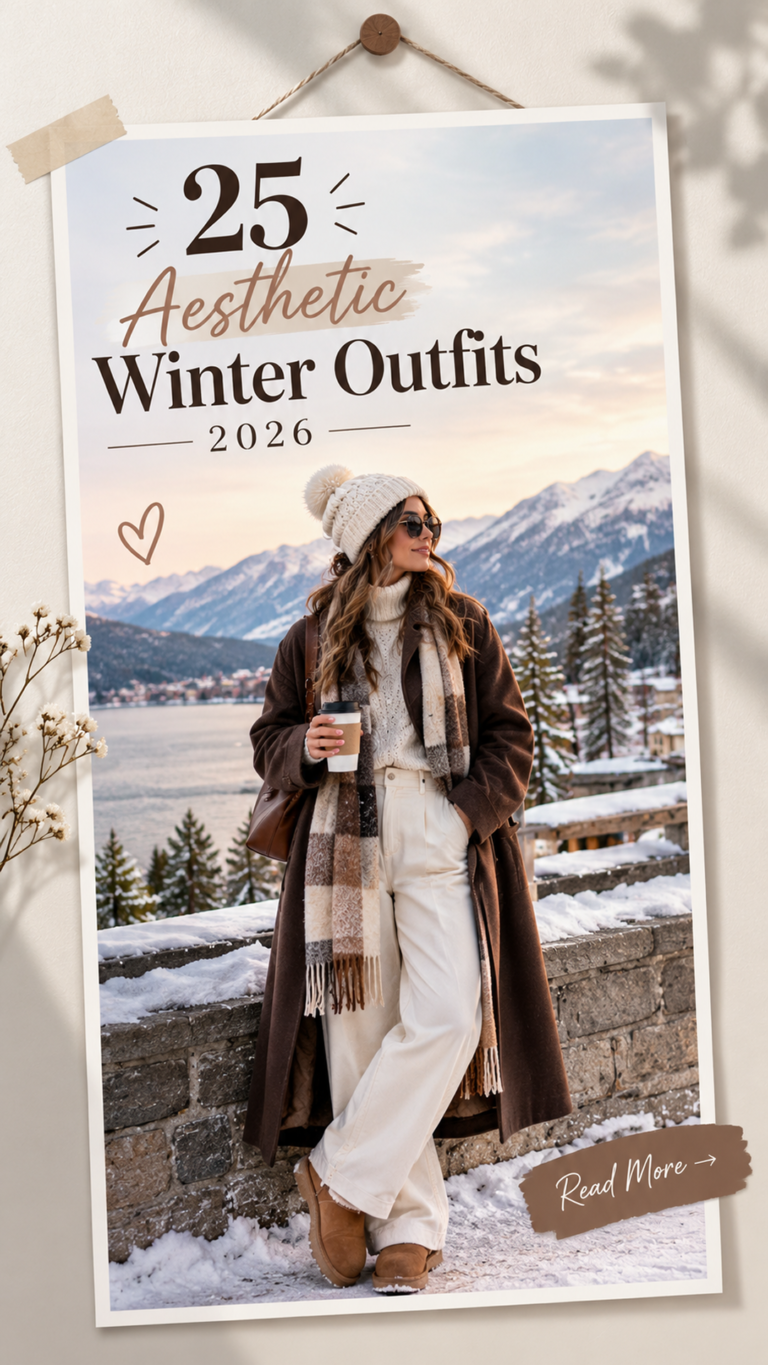 25 Aesthetic Winter Outfits 2026 Trendy & Chic Outfit Inspiration