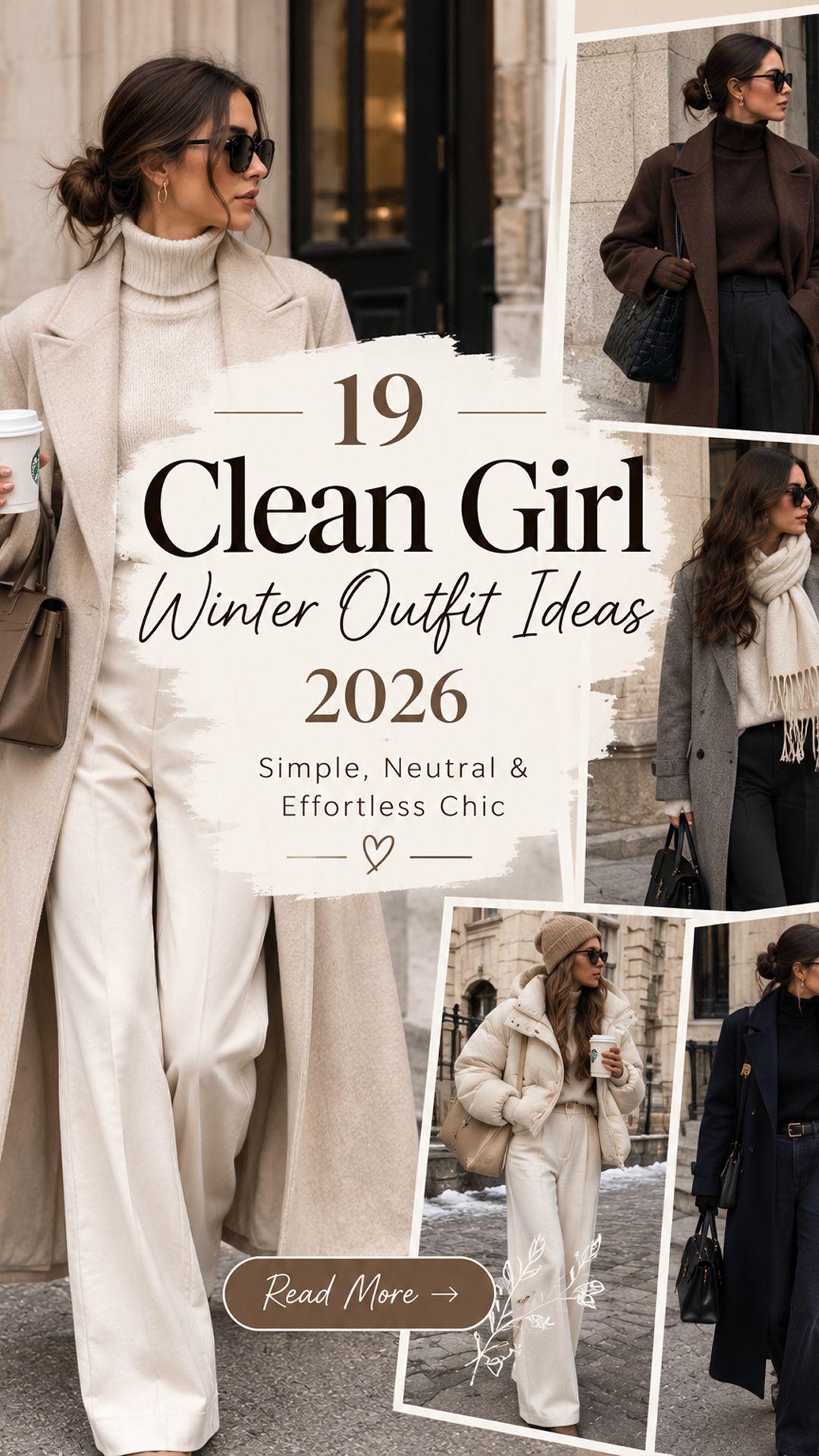 19 Clean Girl Winter Outfit Ideas 2026 | Simple, Neutral & Effortless Chic
