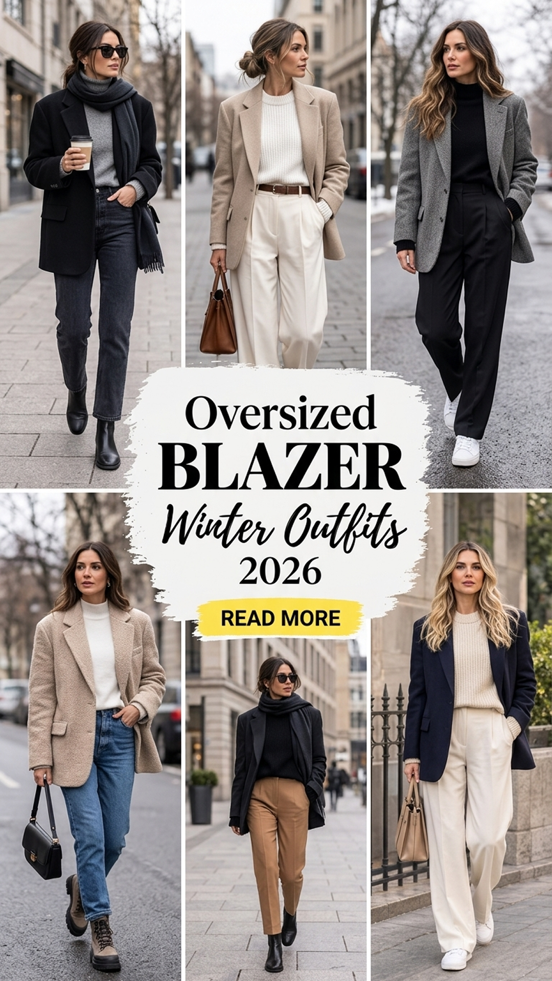 16 How to Style Oversized Blazers in Winter 2026 | Chic Layering Hacks