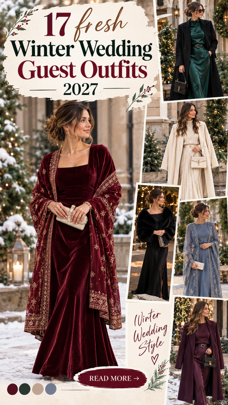 17 Winter Wedding Guest Outfits 2027 | Elegant & Season-Appropriate Dresses