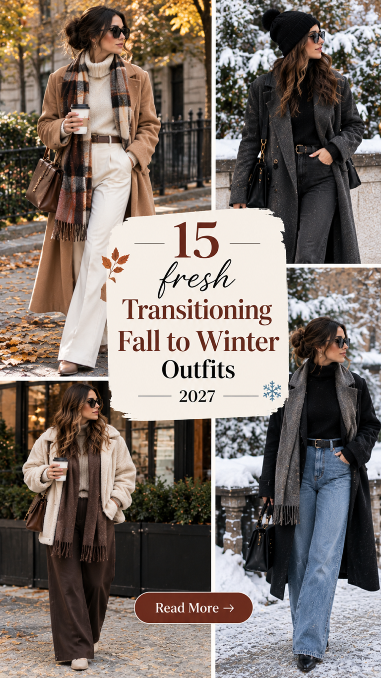 15 Transitioning Fall to Winter Outfits 2027 | Extend Your Wardrobe Life