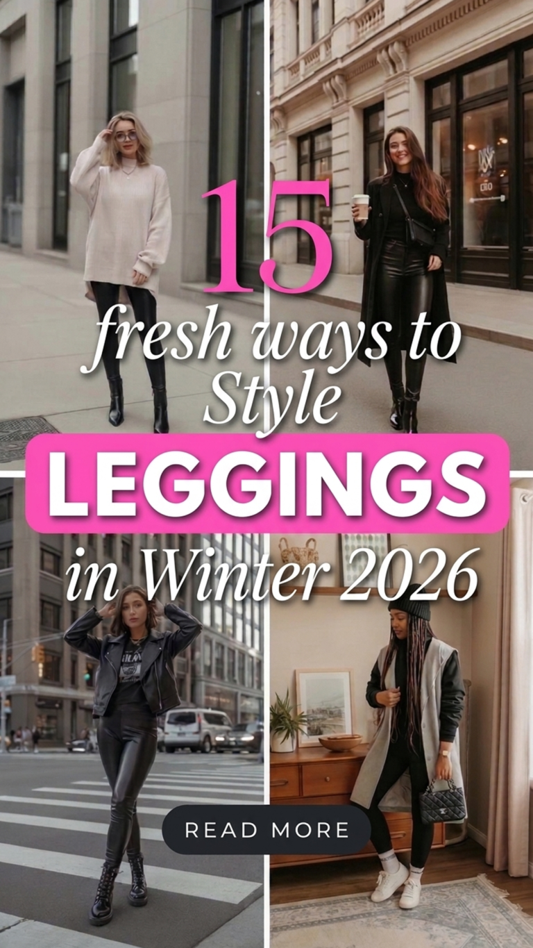 15 Ways to Style Leggings in Winter 2026 | Comfy & Chic Daily Looks