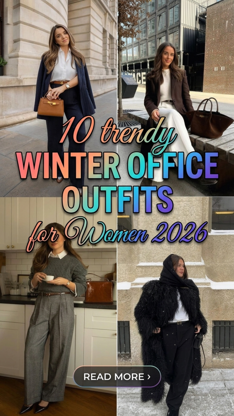 10 Winter Office Outfits for Women 2026 | Professional & Warm Corporate Style