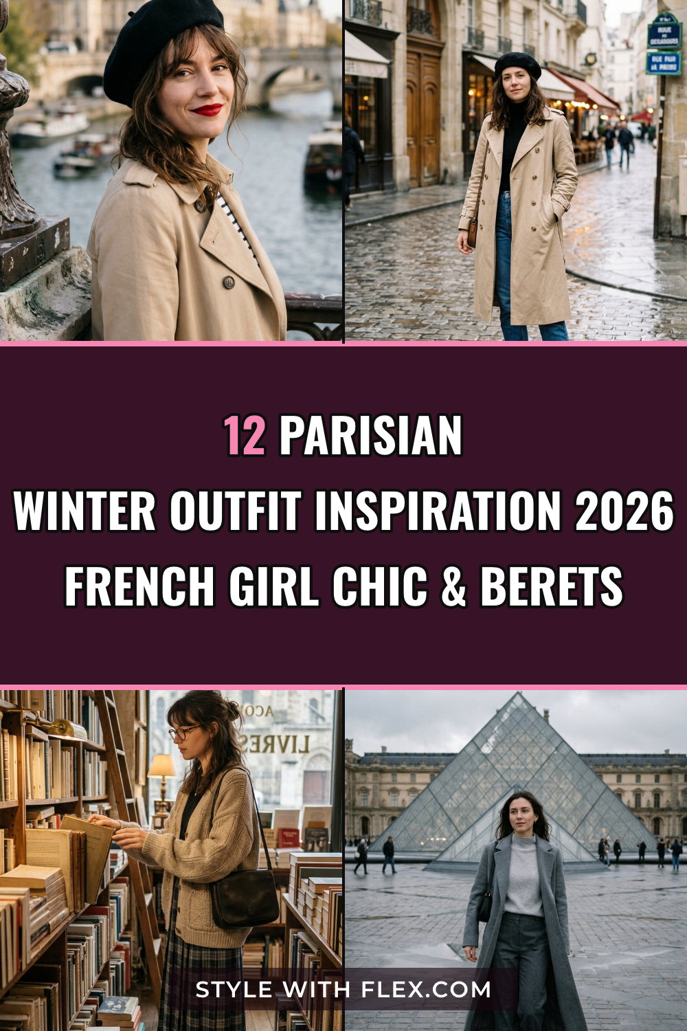 12 Parisian Winter Outfit Inspiration 2026 | French Girl Chic & Berets