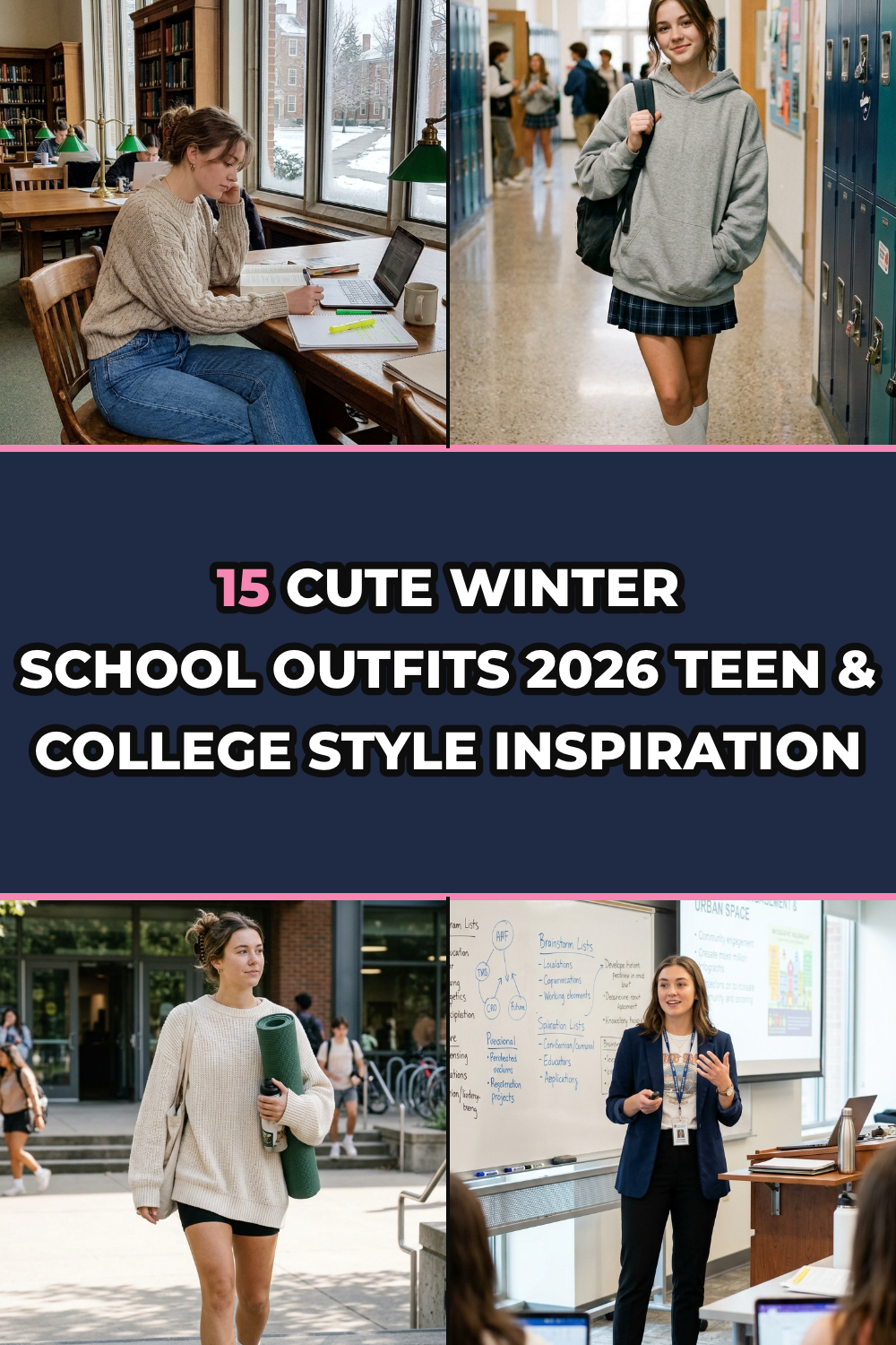 15 Cute Winter School Outfits 2026 Teen & College Style Inspiration